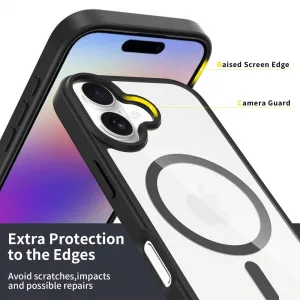 JP MagFit Clear MagSafe obal s N52 magnetom, iPhone 17, čierny