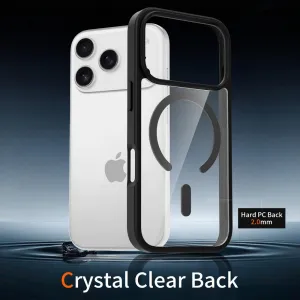 JP MagFit Clear MagSafe obal s N52 magnetom, iPhone 17 Pro, čierny