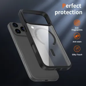 JP MagFit Clear MagSafe obal s N52 magnetom, iPhone 17 Pro Max, čierny