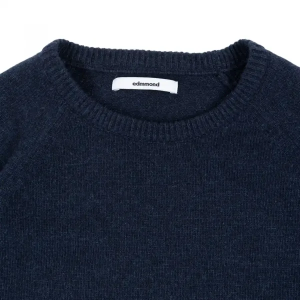 Edmmond Studios Duck Patch Sweater "Navy" (325-60-01590)