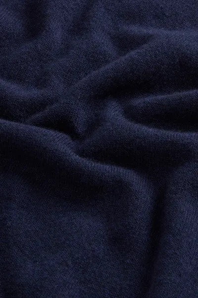 Sveter Woolrich Lambswool Crewneck Melton Blue
