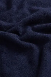 Sveter Woolrich Lambswool Crewneck Melton Blue