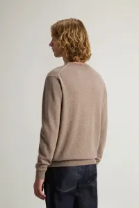 Sveter Woolrich Lambswool Crewneck Mocha Meringue