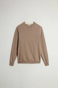 Sveter Woolrich Lambswool Crewneck Mocha Meringue