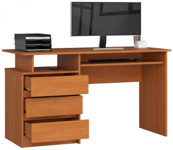 Ak furniture Volně stojící psací stůl CLP 135 cm olše
