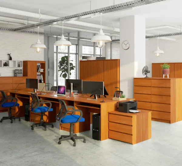 Ak furniture Volně stojící psací stůl CLP 135 cm olše