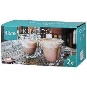 4Home Termo pohár Big Heart Hot&Cool, 250 ml, 2 ks