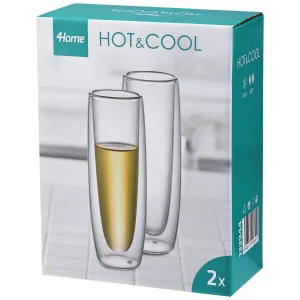 4Home Termo pohár na šampanské Hot&Cool 150 ml, 2 ks