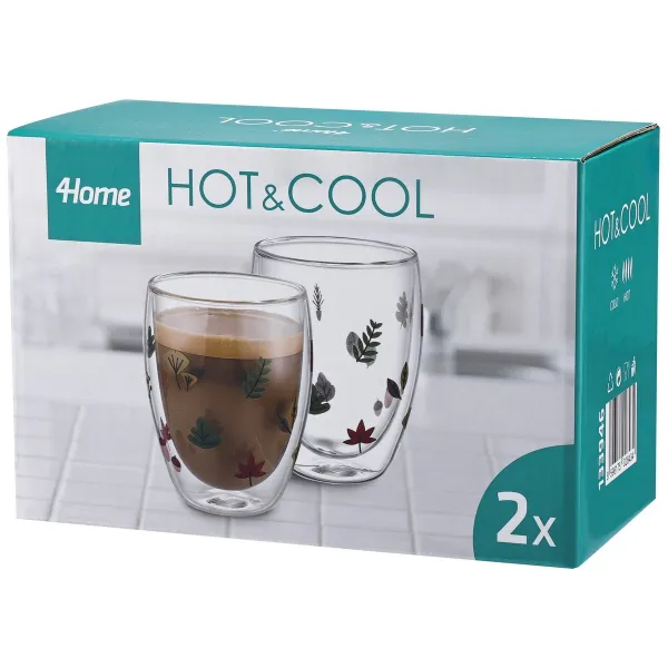 4Home Termo pohár Autumn Hot&Cool 350 ml, 2 ks