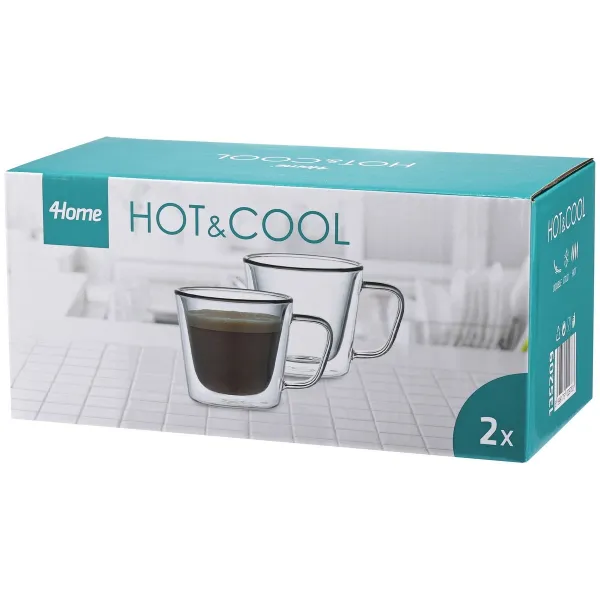 4Home Termo pohár Haze Hot&Cool 180 ml, 2 ks