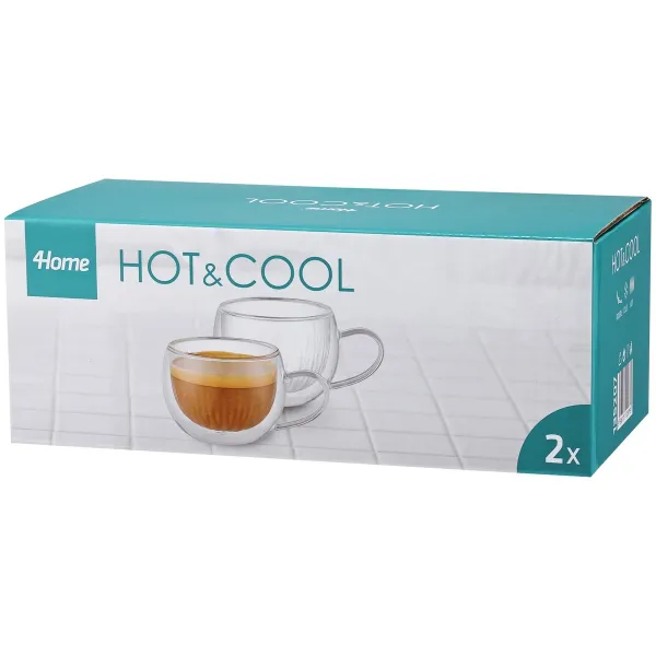 4Home Termo pohár na cappuccino Hot&Cool 270 ml, 2 ks