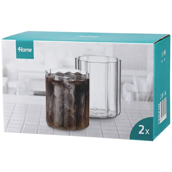 4Home Súprava pohárov Florette 400 ml, 2 ks