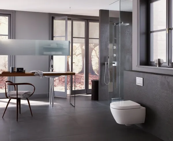 GEBERIT SIGMA30 ovládacie tlačítko, biela lesk/chróm 115.883.KJ.1