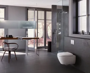 GEBERIT SIGMA30 ovládacie tlačítko, biela lesk/chróm 115.883.KJ.1