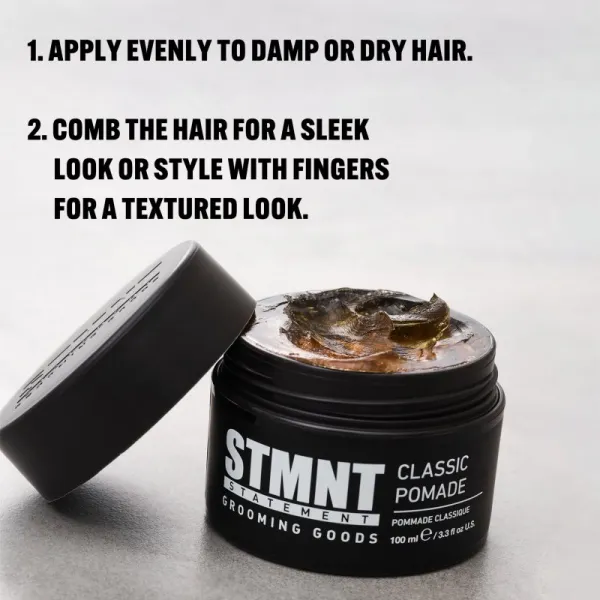 STMNT Nomad Barber Classic Pomade vlasová pomáda na vodnej báze s extra silnou fixáciou 100 ml