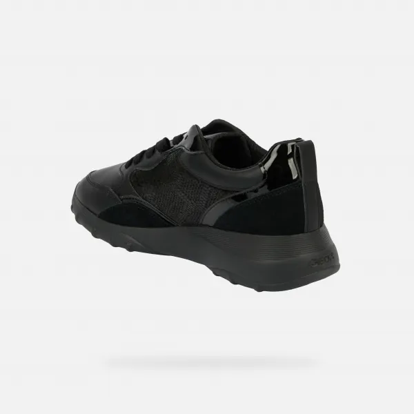 Black women's sneakers Geox Alleniee - Women's