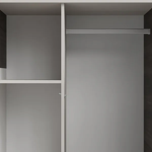 HALMAR Šatní skříň Random 90 cm kašmír/ořech