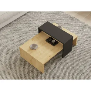 Konferenčný stolík Glow Anthracite a Sapphire Oak