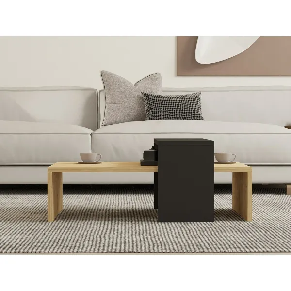 Konferenčný stolík Glow Anthracite a Sapphire Oak