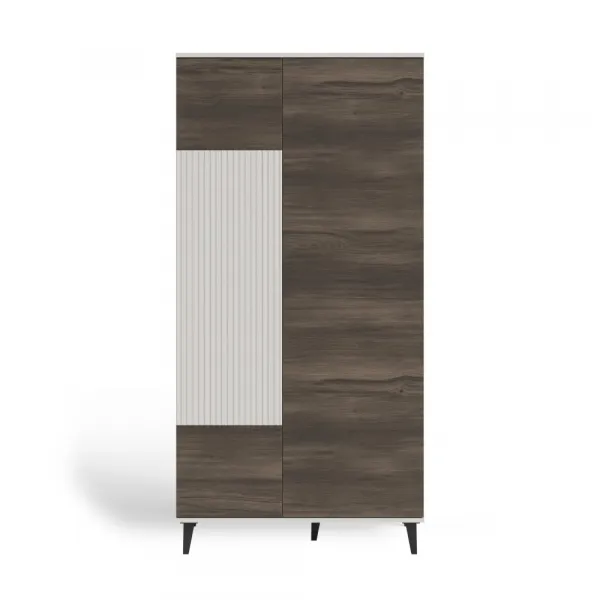 HALMAR Šatní skříň Random 90 cm kašmír/ořech