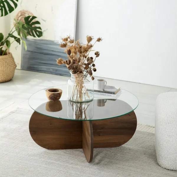 Konferenčný stolík Bubble Walnut