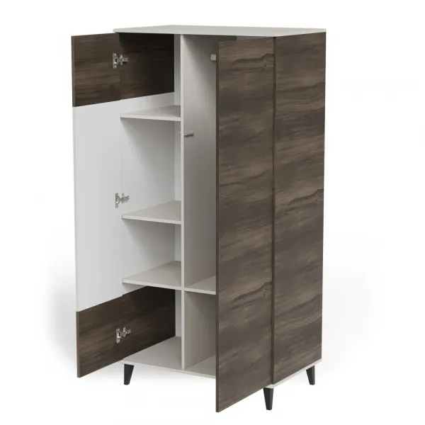 HALMAR Šatní skříň Random 90 cm kašmír/ořech