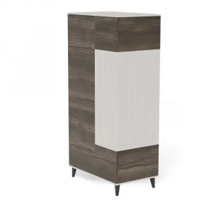 HALMAR Šatní skříň Random 90 cm kašmír/ořech