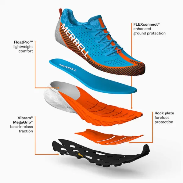Pánska bežecká trailová obuv MERRELL Agility Peak 5 M black black
