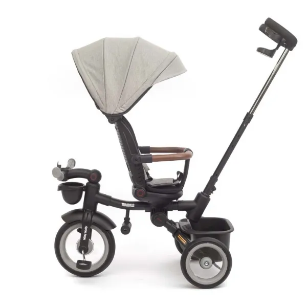 Luxusná detská trojkolka s osvetlením Milly Mally Twinkle grey
