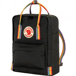 Batoh FJALLRAVEN Kanken - rainbow black rainbow pattern