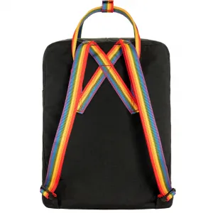 Batoh FJALLRAVEN Kanken - rainbow black rainbow pattern