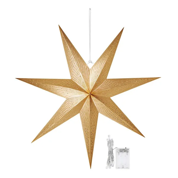 Weltbild LED hvězda Golden Shine, 60 cm
