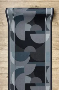 Protišmykový behúň MALIS geometrický, sivý
