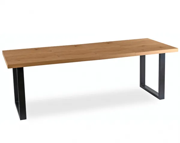 JAKS Rozkladací stôl 130 - 230 cm zlatý dub Tomas čierny