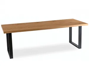 JAKS Rozkladací stôl 130 - 230 cm zlatý dub Tomas čierny