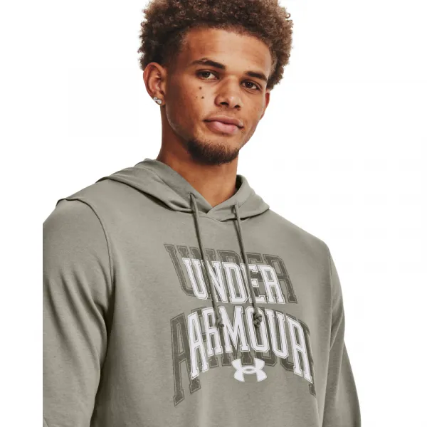 Pánska mikina s kapucňou UNDER ARMOUR UA Rival Terry Graphic HD-GRN