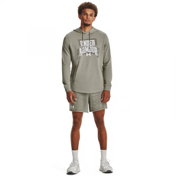 Pánska mikina s kapucňou UNDER ARMOUR UA Rival Terry Graphic HD-GRN