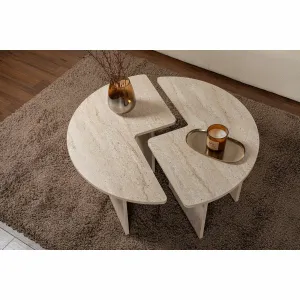 Konferenčný stolík Moira - Travertine