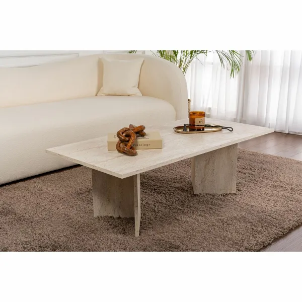 Konferenčný stolík Sabin - Travertine