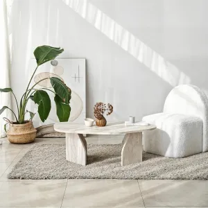 Konferenčný stolík Rock - Travertine