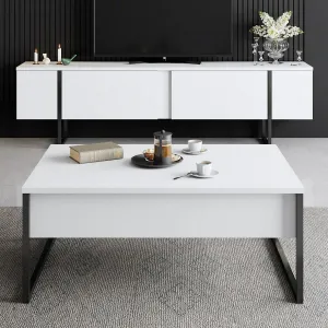 Konferenčný stolík Luxe - White, Black