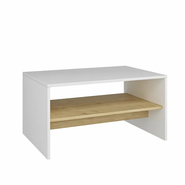 Konferenčný stolík Apollon - White, Sapphire Oak