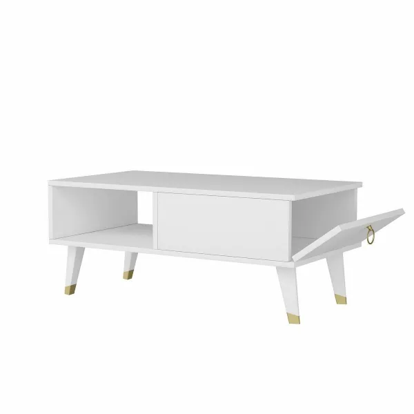Konferenčný stolík Delux - White