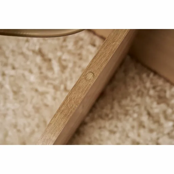 Konferenčný stolík Aeris - Sapphire Oak, Transparent