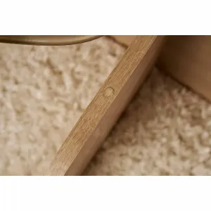 Konferenčný stolík Aeris - Sapphire Oak, Transparent