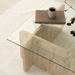 Konferenčný stolík Escape Travertine