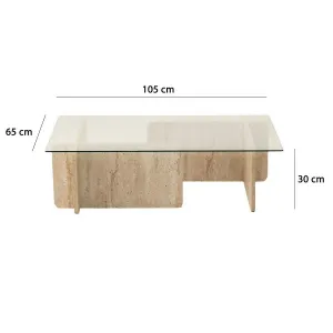 Konferenčný stolík Escape Travertine