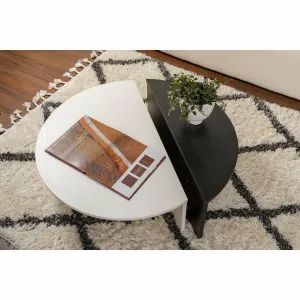 Konferenčný stolík Orion - Wood White, Wood Black