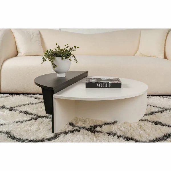 Konferenčný stolík Orion - Wood White, Wood Black