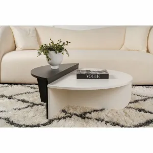 Konferenčný stolík Orion - Wood White, Wood Black
